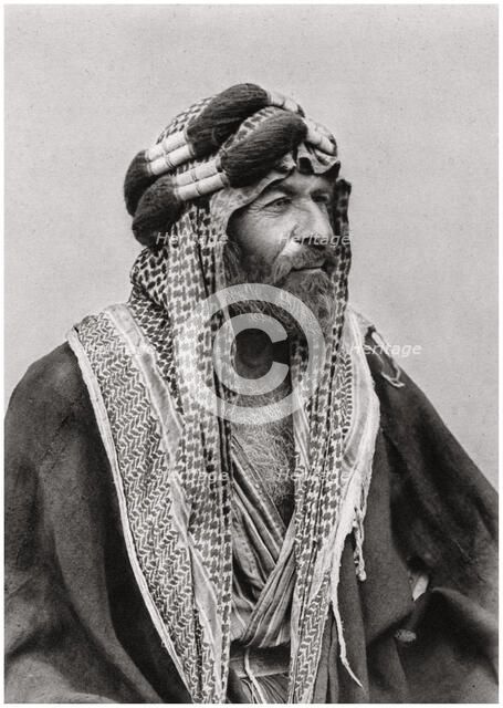 An Arab sheikh, Iraq, 1925. Artist: A Kerim