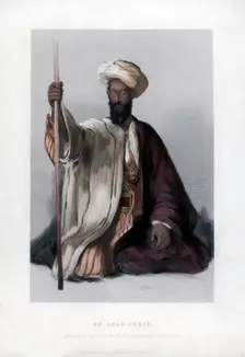 An Arab Sheik 19th century. Artist: WJ Edwards
