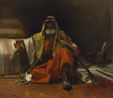 An Arab Sheik, c1870. Creator: Leon Joseph Florentin Bonnat