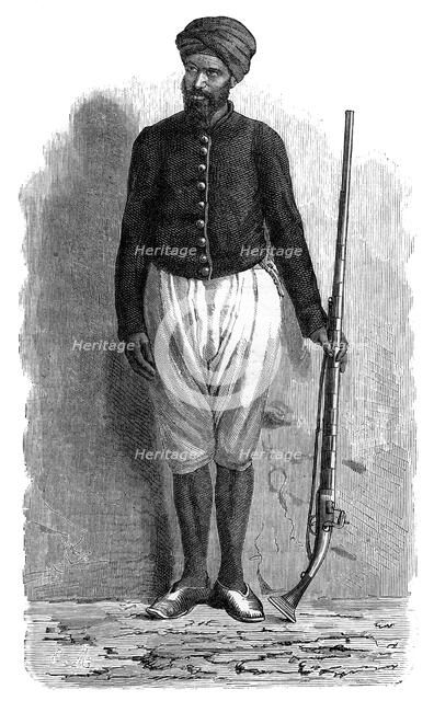 'An Arab soldier of Tunis', c1890. Artist: Unknown