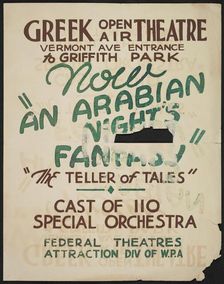 An Arabian Nights Fantasy, Los Angeles, 1936. Creator: Unknown