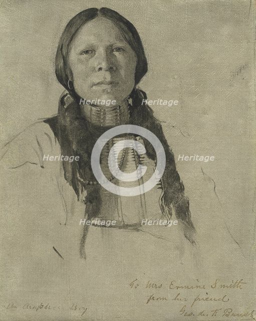 An Arapahoe Boy, c. 1882. Creator: George de Forest Brush.