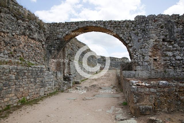 An arch and walls in Conimbriga, Portugal, 2009. Creator: Samuel Magal.