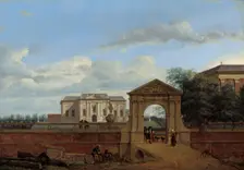 An Architectural Fantasy, c. 1670. Creator: Jan van der Heyden