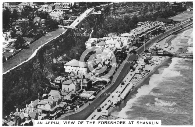 An arial view of the foreshore at Shanklin, 1936. Artist: Unknown