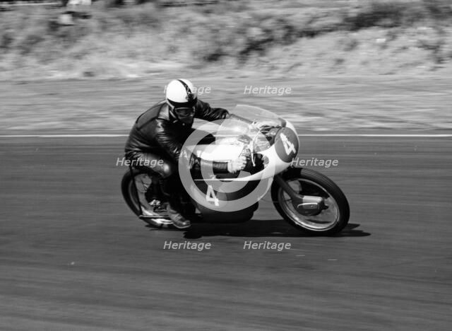 An Ariel 250 racing at Snetterton, Norfolk, 1962. Artist: Unknown
