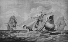 An Armed Merchant Ship Capture c1813. Artist: William John Huggins