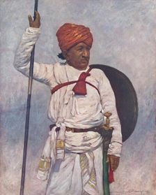 An Armed Retainer of the Bombay Chiefs 1903. Artist: Mortimer L Menpes