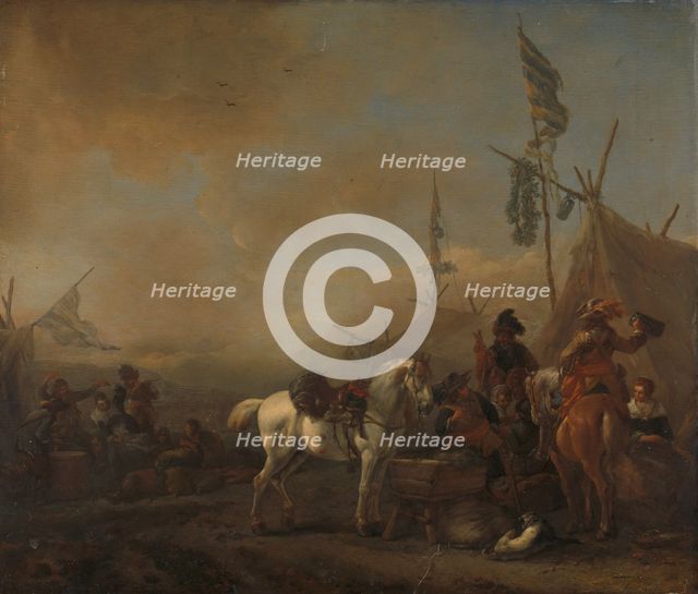 An Army Camp, c.1662-c.1664. Creator: Philip Wouverman.
