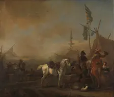 An Army Camp, c.1662-c.1664. Creator: Philip Wouverman