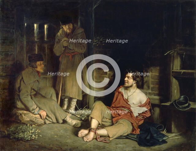 An Arrant Knave (Arrested person), 1873. Artist: Perov, Vasili Grigoryevich (1834-1882)