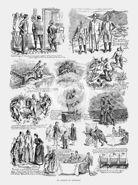 ''An Ascent of Snowdon,' 1890. Creator: Unknown.