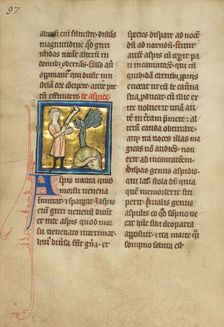 An Asp; De Natura Avium; De Pastoribus et Ovibus, 1277 or after. Creator: Unknown