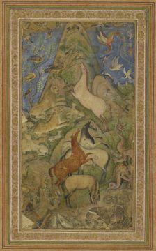 An assembly of animals and birds, c1610. Creator: Anon