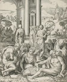 An Assembly of Wise Men and Women, between circa 1510 and circa 1520. Creator: Marco Dente