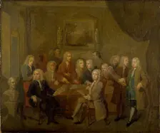 An Assembly of Virtuosi 1700-1737. Artist: Gawen Hamilton