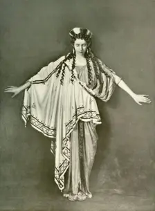 An Athenian Woman of Fashion (B.C. 600-468) 1924. Creator: Herbert Norris