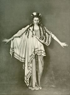 An Athenian Woman of Fashion (B.C. 600-468) 1924. Creator: Herbert Norris