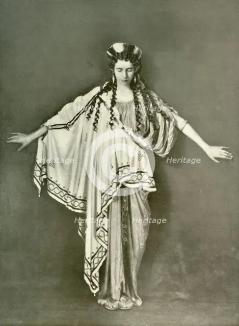 'An Athenian Woman of Fashion (B.C. 600-468)', 1924. Creator: Herbert Norris.