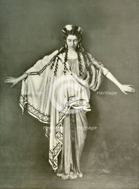 'An Athenian Woman of Fashion (B.C. 600-468)', 1924. Creator: Herbert Norris.