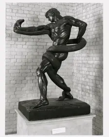 "An Athlete struggling with a Python", c1877, (c1990s). Creator: Prudence Cuming Associates Limited