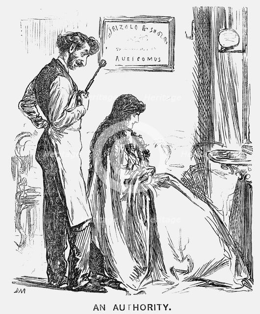 'An Authority', 1866. Creator: George du Maurier.