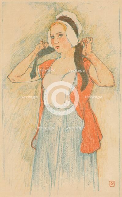 An auto-lithograph by Armand Rassenfosse, c1898. Artist: Armand Rassenfosse