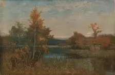 An Autumn Afterglow 1886, (c1930). Creator: Alfred Edward East