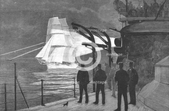 ''An Autumn Cruise with the Channel Squadron; The "Phantom Ship " -- A Sailing Vessel "Running the E Creator: Unknown.