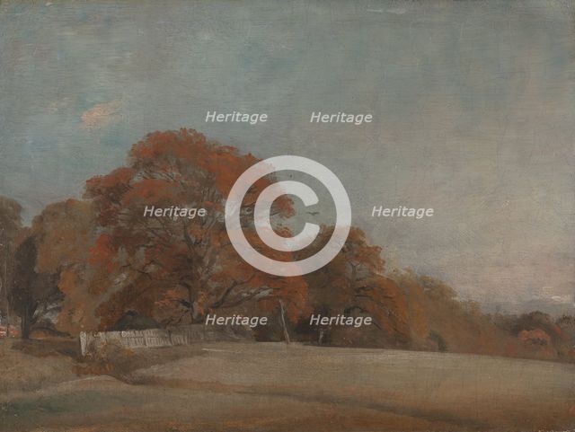 An Autumnal Landscape at East Bergholt, between 1805 and 1808. Creator: John Constable.