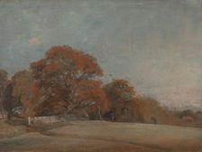An Autumnal Landscape at East Bergholt, between 1805 and 1808. Creator: John Constable