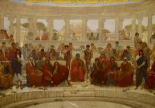 An Audience in Athens During [the Representation of] Agamemnon by Aeschylus, 1884. Creator: Sir William Blake Richmond