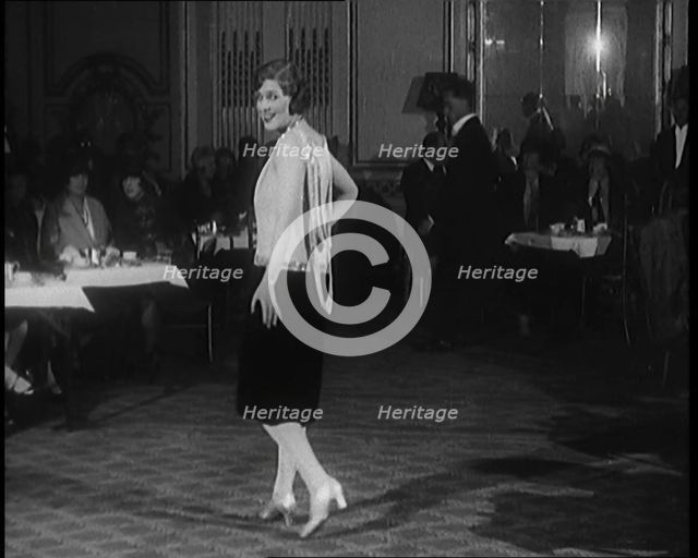An Audience of Female Civilians Watching Other Female Civilians Modelling Glamorous Outfits..., 1920 Creator: British Pathe Ltd.