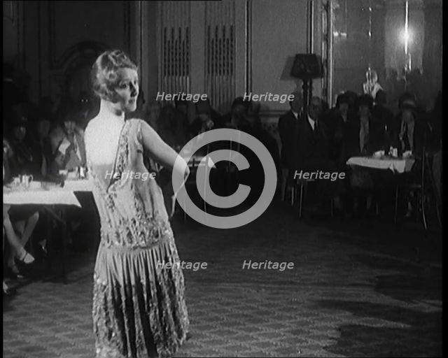 An Audience of Female Civilians Watching Other Female Civilians Modelling Glamorous Outfits..., 1920 Creator: British Pathe Ltd.