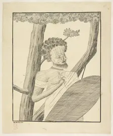 An Australian Aborigine, 1770-1771. Creator: Charles Praval