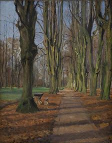 An Avenue in Sondermarken. Frederiksberg, 1889. Creator: Albert Gottschalk