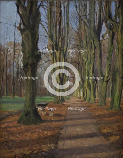 An Avenue in Sondermarken. Frederiksberg, 1889. Creator: Albert Gottschalk.