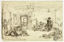 An Ayrshire Dairy, 1822-1870. Creator: David Octavius Hill