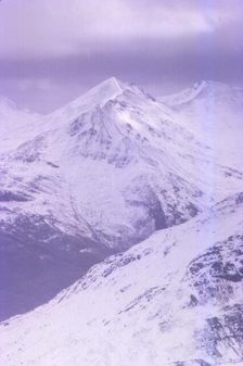 An Garbhanach seen from Coire Guibhsachan, Inverness-shire, Scotland, 20th century. Artist: CM Dixon