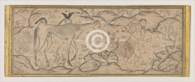 An Emaciated Horse Led by His Master, late 16th century. Creator: Unknown.