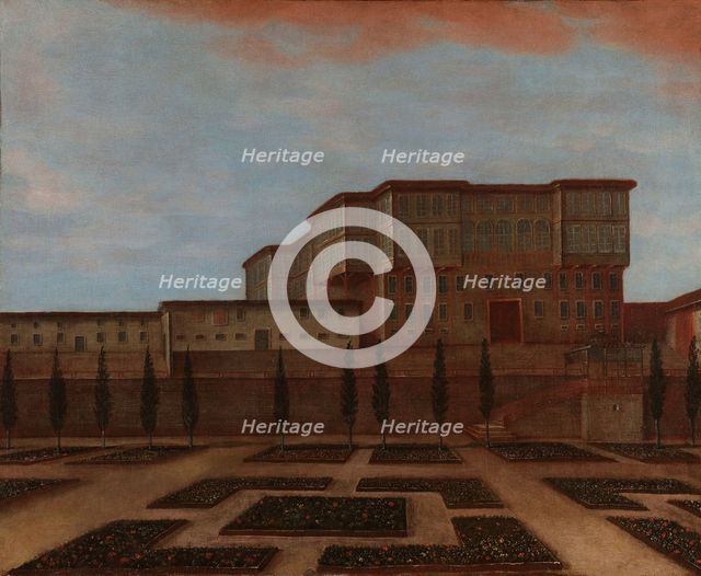 An Embassy Building in Pera, c.1720-c.1744. Creator: Workshop of Jean Baptiste Vanmour.