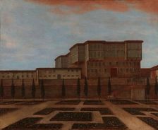 An Embassy Building in Pera, c.1720-c.1744. Creator: Workshop of Jean Baptiste Vanmour