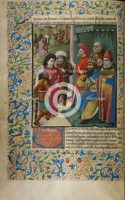 An Emperor at Court, about 1460-1470. Creator: Unknown.