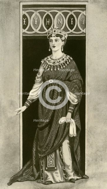 'An Empress of the Eastern or Western Empire - Fifth Century, B.C.', 1924. Creator: Herbert Norris.