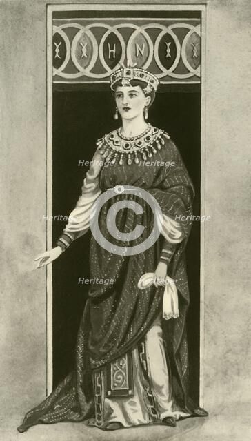 'An Empress of the Eastern or Western Empire - Fifth Century, B.C.', 1924. Creator: Herbert Norris.