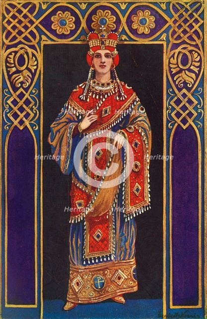'An Empress of the Tenth, Eleventh and Twelfth Centuries, A.D.', 1924. Creator: Herbert Norris.