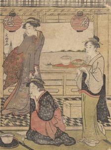 An Entertainment at Shinagawa, ca. 1788., ca. 1788. Creator: Sakuragawa Bunkyo