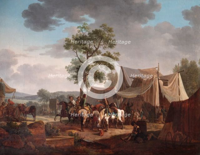 'An Encampment', 1796. Artist: Jacques Francois Joseph Swebach.