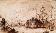 An Encampment, 1825-1841. Creator: David Wilkie