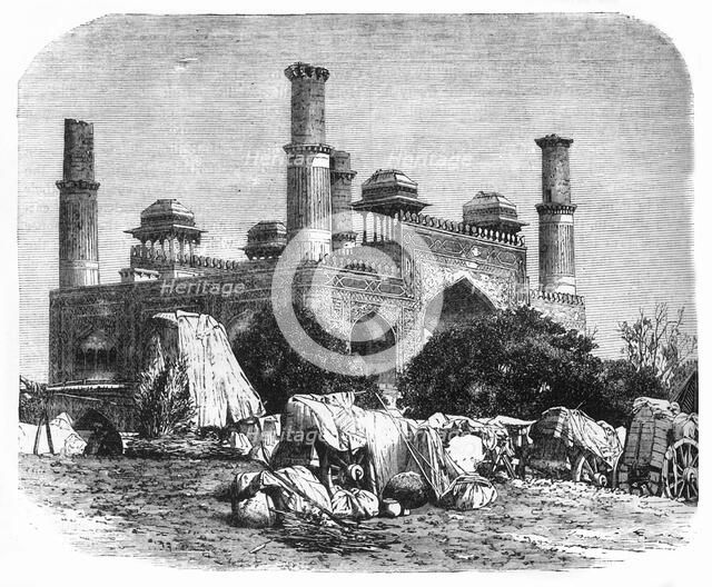 'An Encampment at Secundra', c1891. Creator: James Grant.